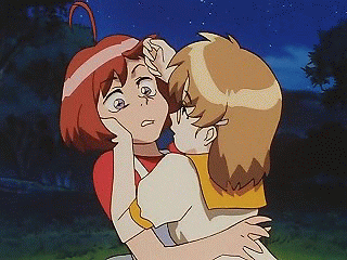 Wholesome kiss between 2 friends