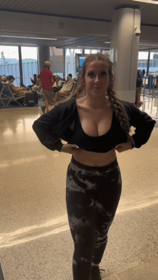 Getting risky at the airport ;)