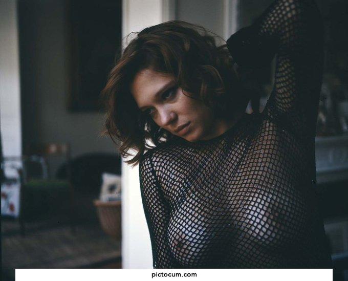 Léa Seydoux photographed from the V magazine,