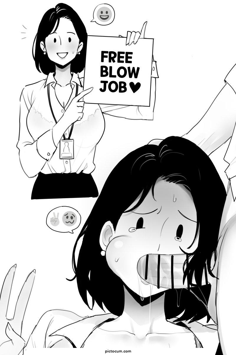 Free blowjob to everyone