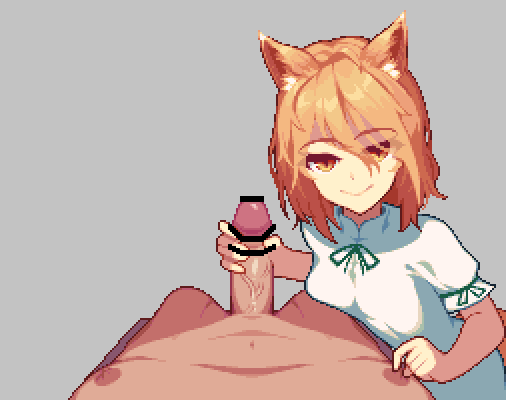 Fox girl looking erotically