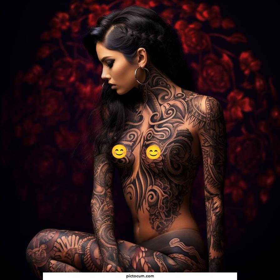 Young Woman With Whole Body Tattoos!