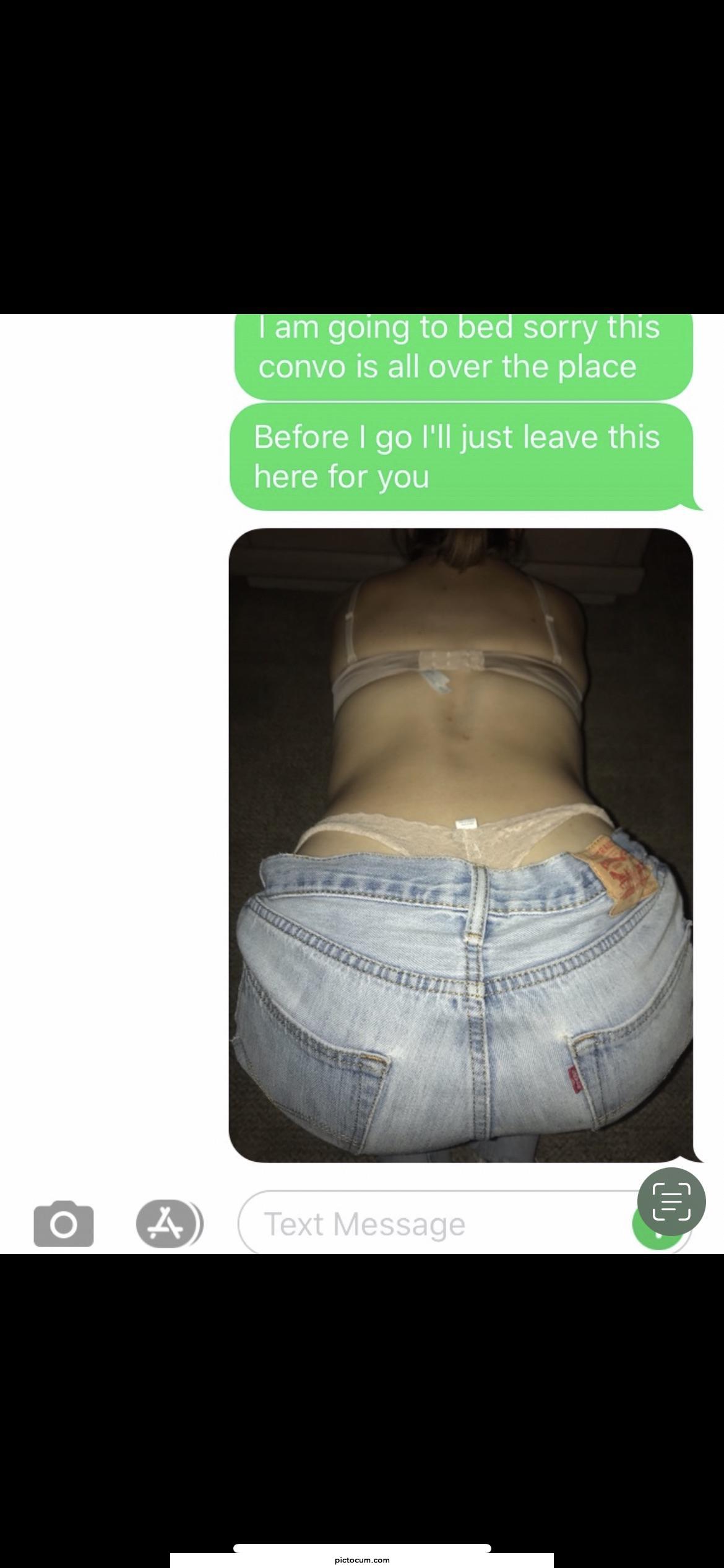 So my husband caught me sending pics to the last guy I used to fuck before him…. And he’s going to have to deal because he fucks better than him! Sorry babe
