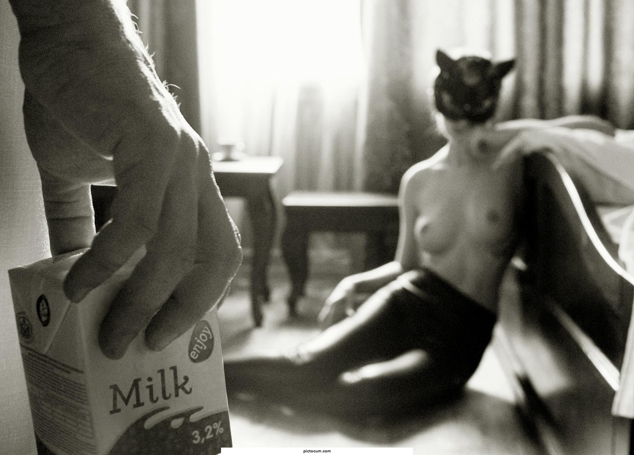 Milk for my little pussy