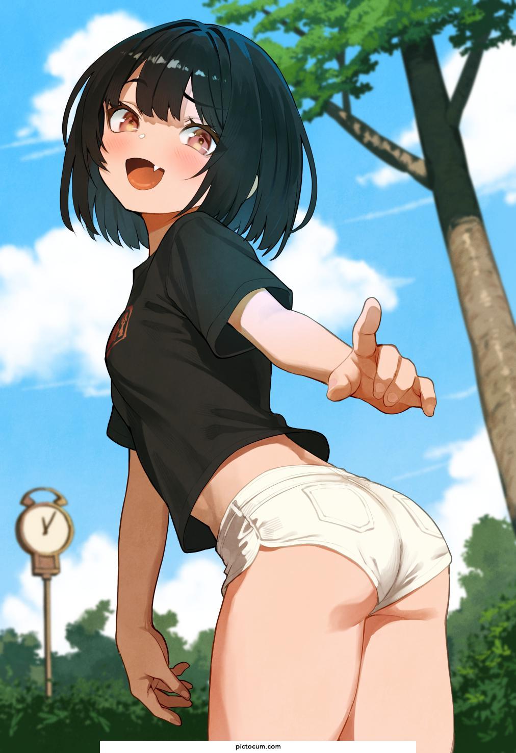 White Shorts