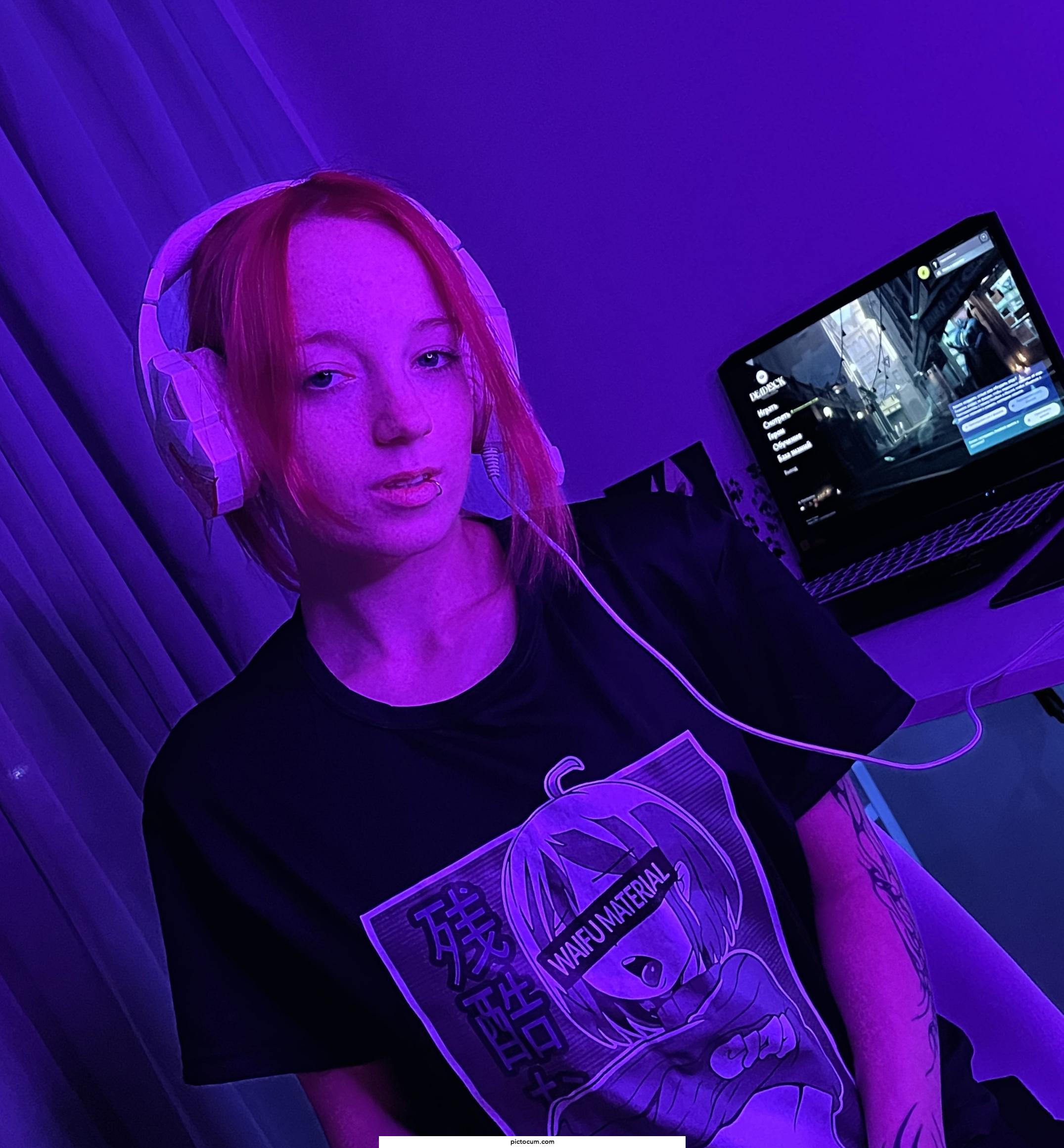 cute gamer girl needs a playmate