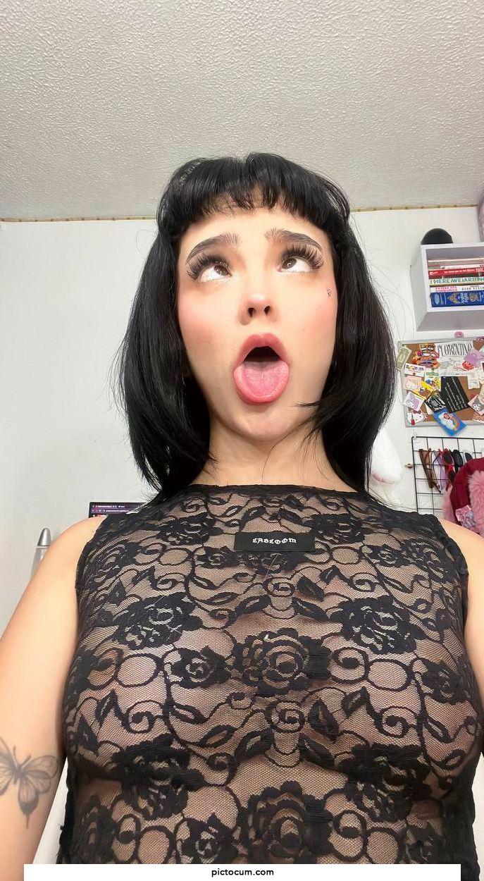 Which side of the cheek would you stick it in? Left or right