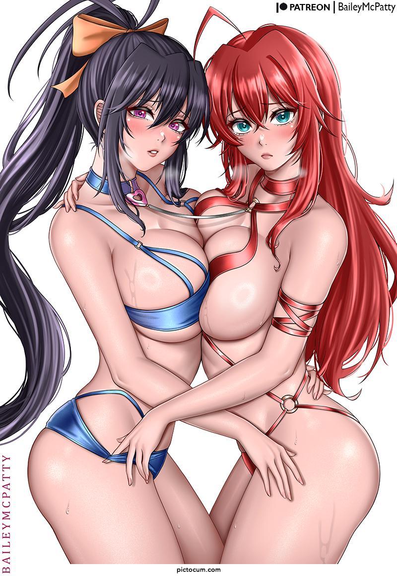 Himejima Akeno x Rias Gremory