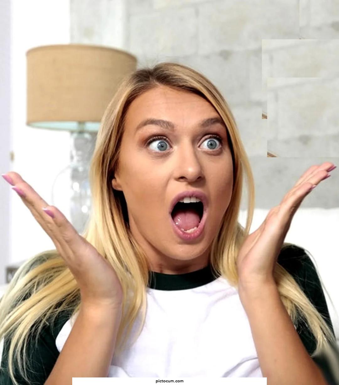 Why is she shocked 😮