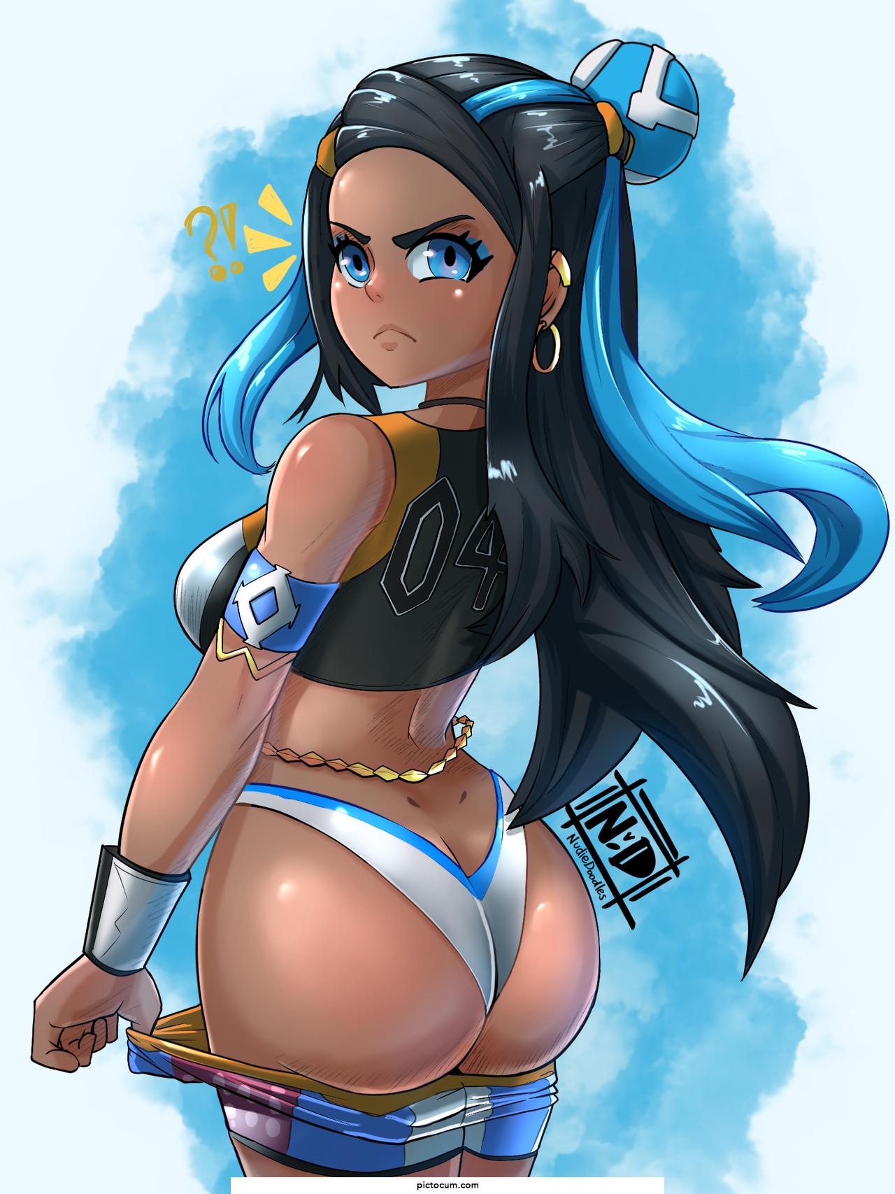 Nessa with her pants down